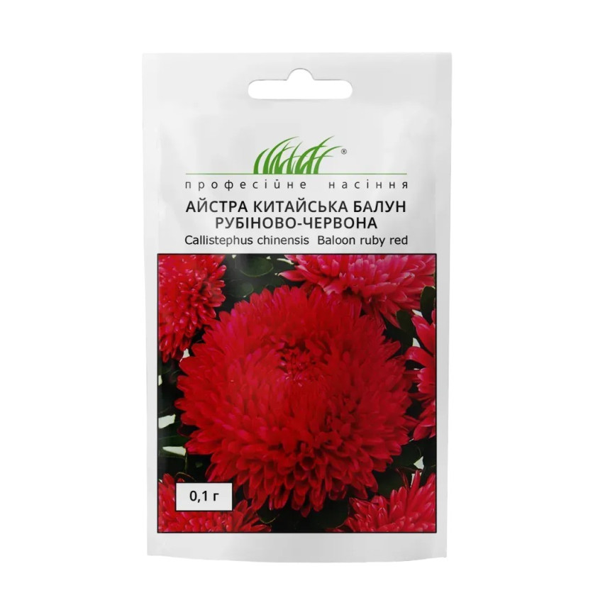 Астра китайская Балун рубиново-красная