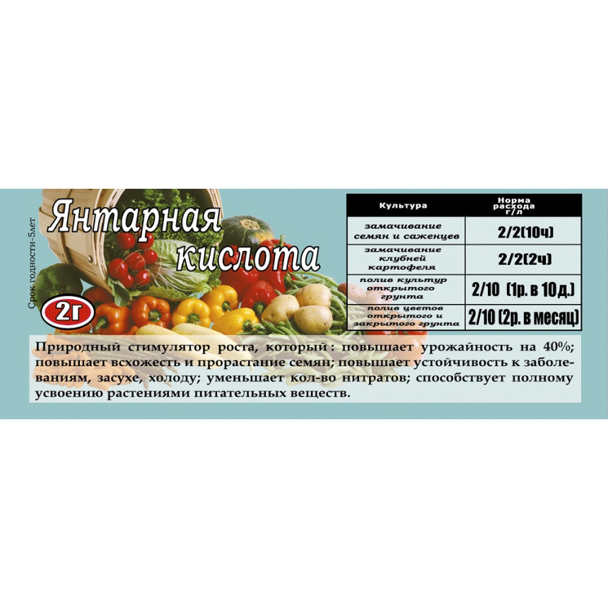 Янтарна кислота, 2 г (стік)