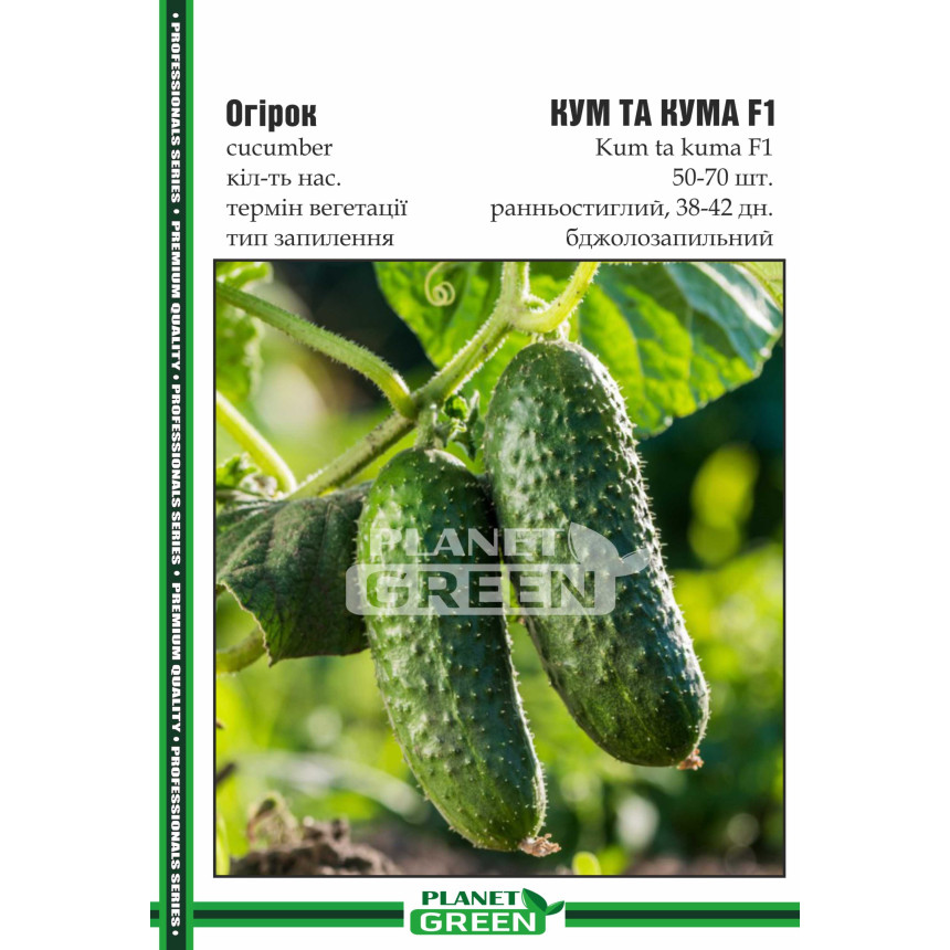Огірок Кум та Кума F1, 50-70 шт.