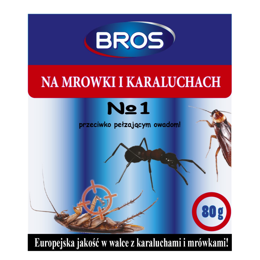 Брос (порошок від тарганів та мурах) 80г