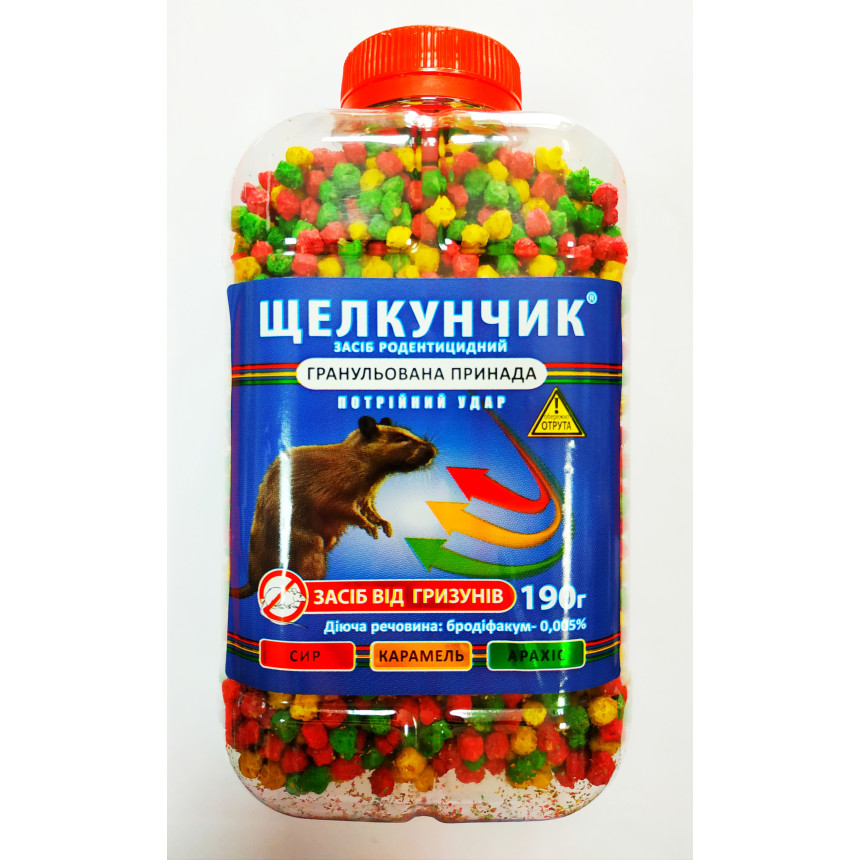 Лускунчик  гранула для мишей та щурів, 190г