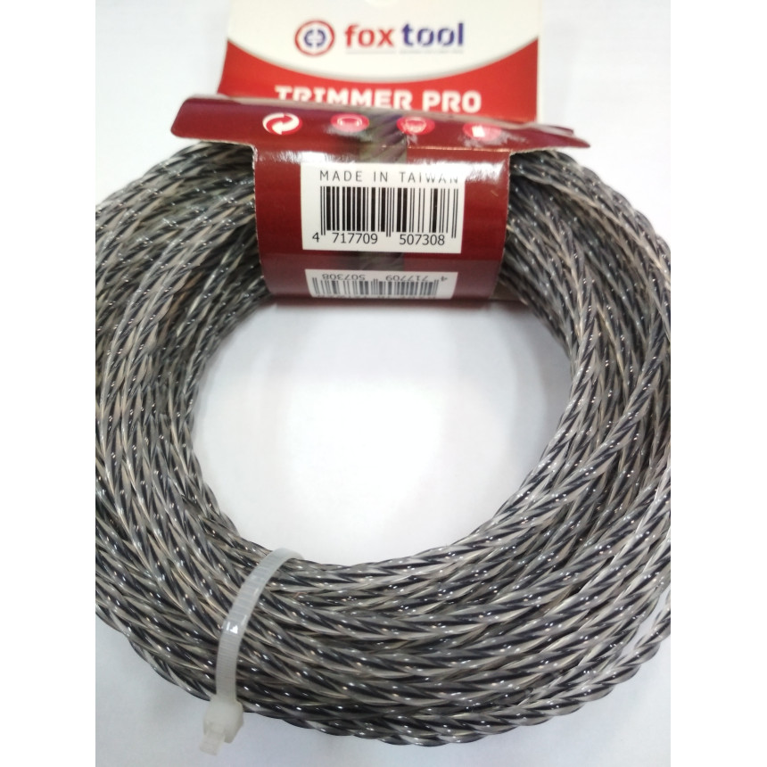 Лєска для тримерів 15 м, 3 мм з жилою (особливо міцна)